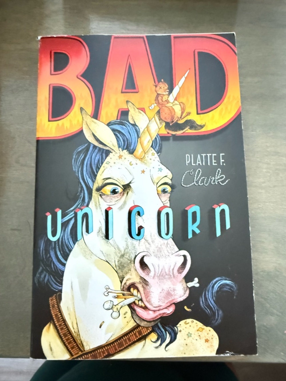 BAD Unicorn Paperback Book - Colorful Illustrated Cover